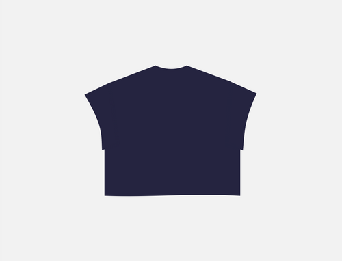 Boxy Tank Top Navy Blue